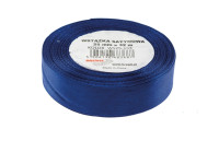 Wstążka satynowa 25mmx32m granatowa 2 Brewis